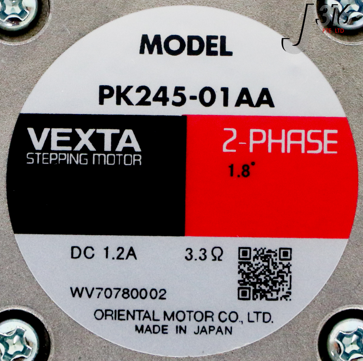 35079 ORIENTAL MOTOR 2-PHASE STEP MOTOR, 1.8 , VEXTA (NEW) PK245
